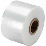 Polyethylene Layflat Tubing Clear, 125mm x 70mu, 490m, 8kg Roll